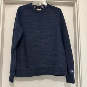 Champion Men's Vintage Navy Crewneck Sweatshirt Size Medium